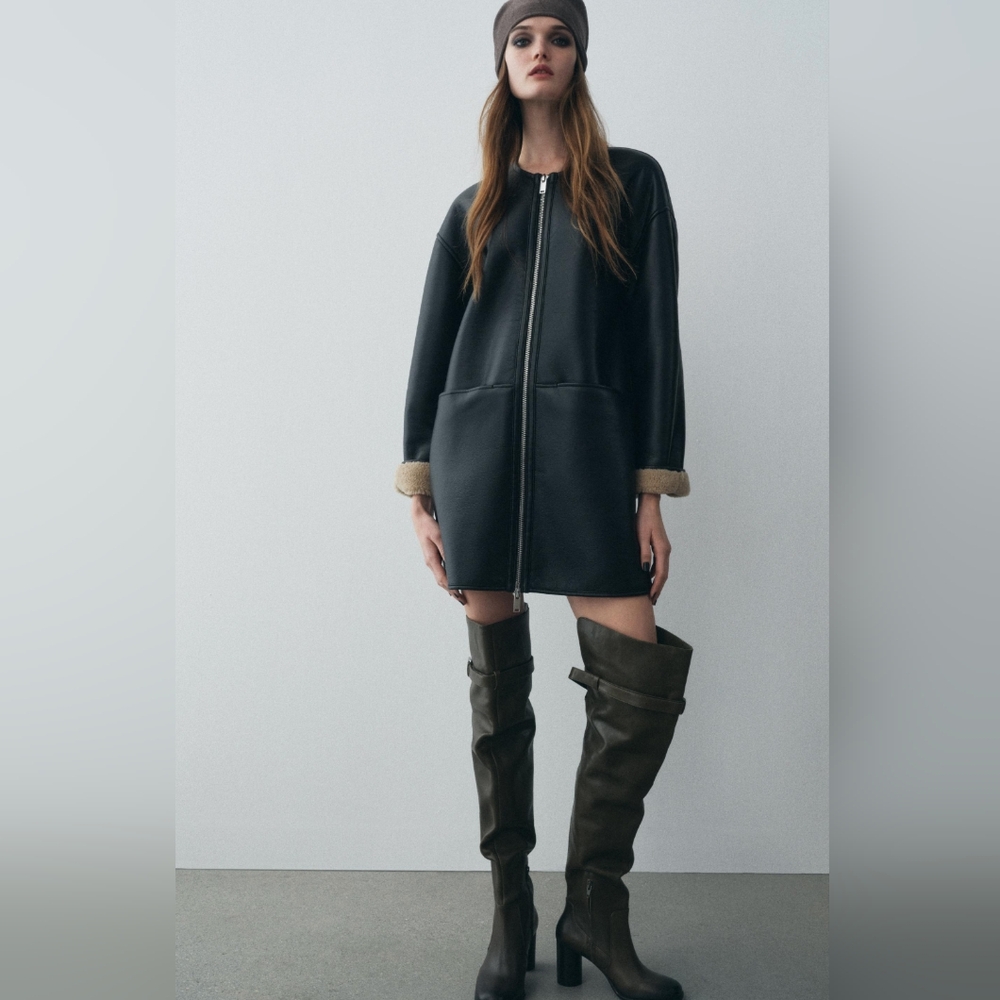 Zara Double Faced Coat ZW Collection
